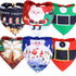 Small, medium and large dog dog cat triangle saliva towel Christmas decorative scarf